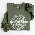 Four Leaf Clovers Farm, St Patrick's Day - Adult & Kids T-Shirts, Sweatshirts & Hoodies apparel design preview 1