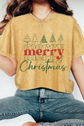 Merry Christmas Trees Mineral Graphic - Adult & Kids T-Shirts, Sweatshirts & Hoodies apparel design preview 1