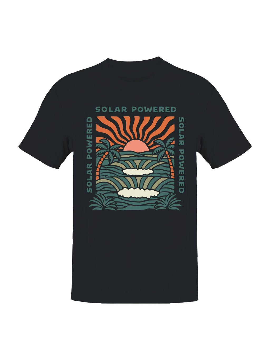 Solar Powered Sunset Paradise Men's - Adult & Kids T-Shirts, Sweatshirts & Hoodies apparel design preview 1