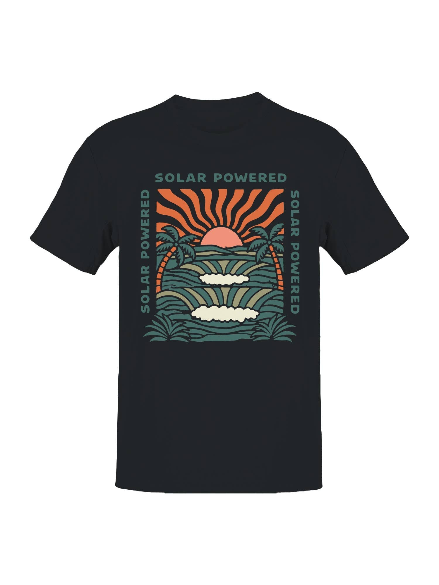 Solar Powered Sunset Paradise Men's - Adult & Kids T-Shirts, Sweatshirts & Hoodies apparel design preview 1