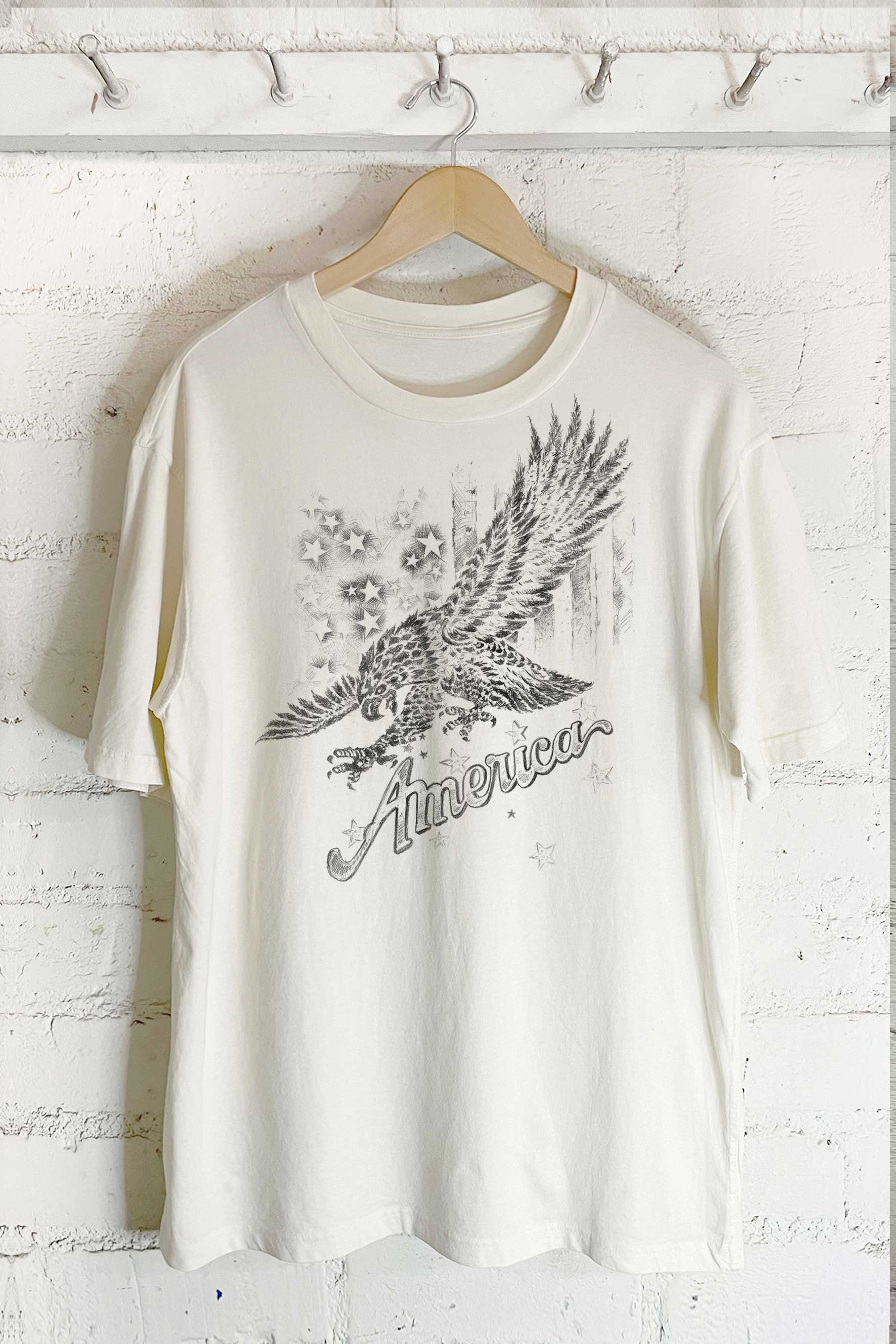 America Eagle-Hand Drawn (Oversized - Adult & Kids T-Shirts, Sweatshirts & Hoodies apparel design preview 1