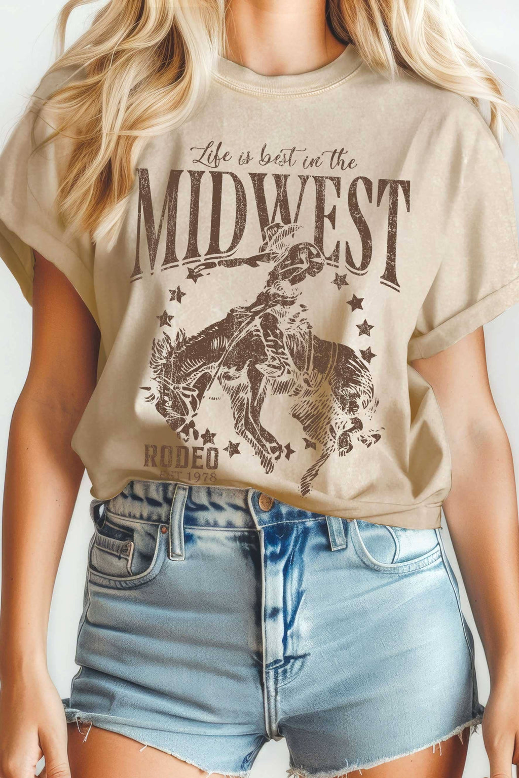 Midwest Rodeo Cowboy Mineral Graphic - Adult & Kids T-Shirts, Sweatshirts & Hoodies apparel design preview 1