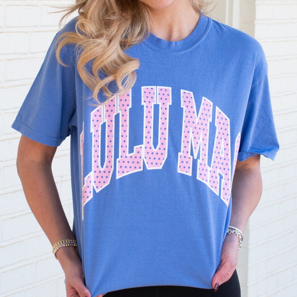 LM-PD-1001 Polka Dot Adult Flo Blue Comfort Colors - Adult & Kids T-Shirts, Sweatshirts & Hoodies apparel design preview 1