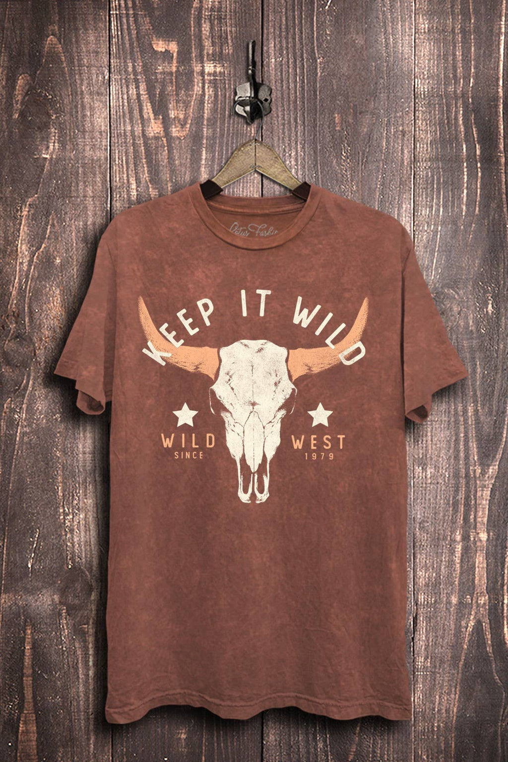 Keep It Wild Cow Skull Graphic Top - Adult & Kids T-Shirts, Sweatshirts & Hoodies apparel design preview 1
