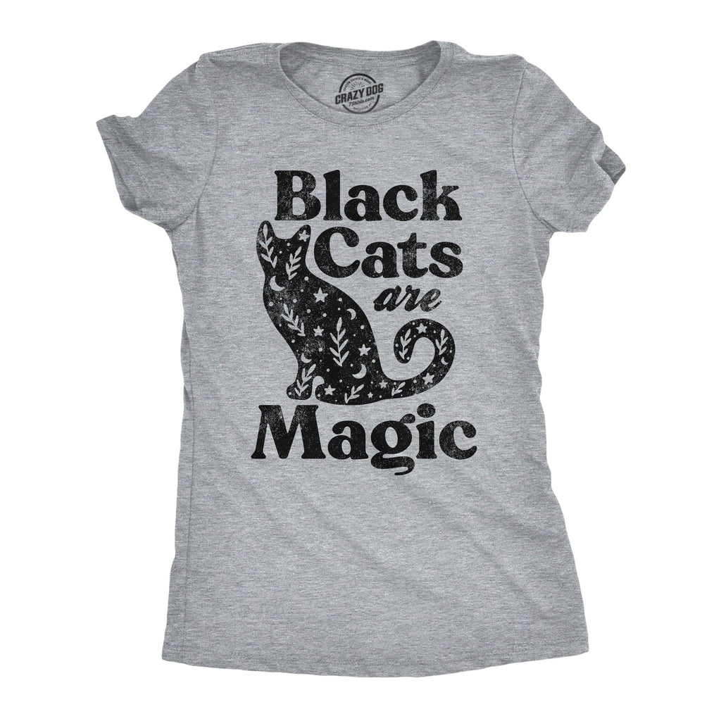 Black Cats Are Magic Women's - Adult & Kids T-Shirts, Sweatshirts & Hoodies apparel design preview 1