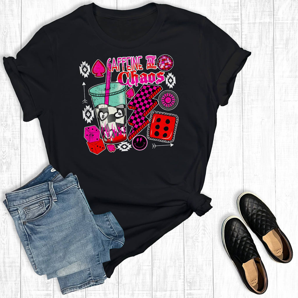 Mom Chaos and Coffee Graphic - Adult & Kids T-Shirts, Sweatshirts & Hoodies apparel design preview 1
