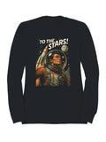 Retro Space Adventure: To the Stars Men's - Adult & Kids T-Shirts, Sweatshirts & Hoodies apparel design preview 1