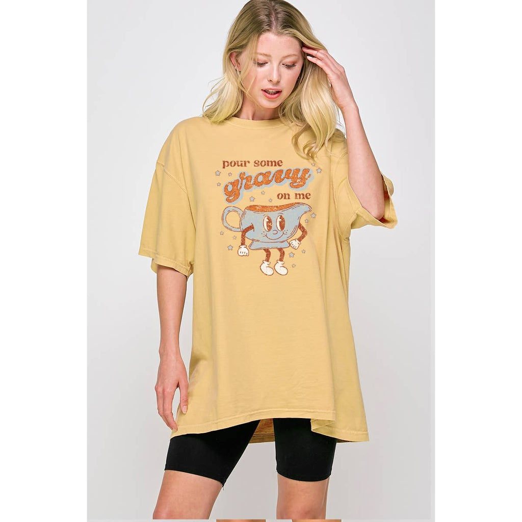 Pour Some Gravy On Me Vintage Graphic - Adult & Kids T-Shirts, Sweatshirts & Hoodies apparel design preview 1