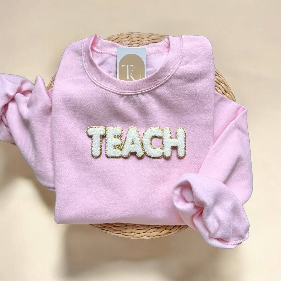 Chenille Patch Teach Teacher Appreciation Gifts - Adult & Kids T-Shirts, Sweatshirts & Hoodies apparel design preview 1