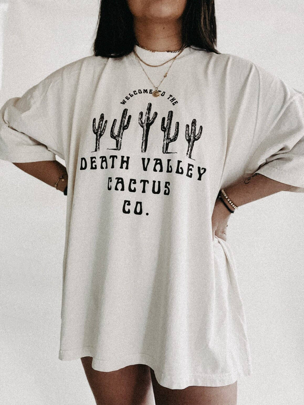 Death Valley Cactus Co Boho Western Graphic Ivory - Adult & Kids T-Shirts, Sweatshirts & Hoodies apparel design preview 1