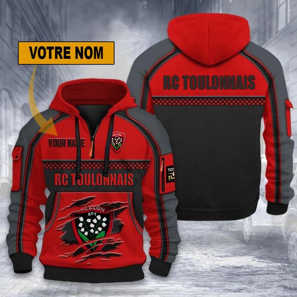RC Toulonnais Dynamic New Edition with Personalized - Adult & Kids T-Shirts, Sweatshirts & Hoodies apparel design preview 1