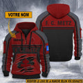 FC Metz Dynamic New Edition with Personalized Name - Adult & Kids T-Shirts, Sweatshirts & Hoodies apparel design preview 1