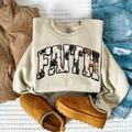 Faux Patch Faith Cowhide - Adult & Kids T-Shirts, Sweatshirts & Hoodies apparel design preview 1
