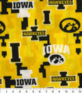 Iowa Hawkeyes Fleece Fabric: University of One Yard - Adult & Kids T-Shirts, Sweatshirts & Hoodies apparel design preview 1