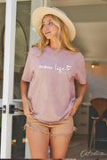 Mom Life Puff Oversized Mineral Washed Graphic Top - Adult & Kids T-Shirts, Sweatshirts & Hoodies apparel design preview 1