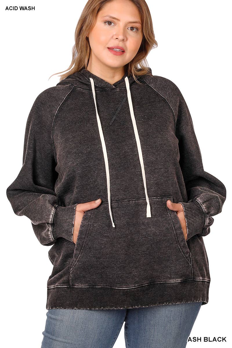 SI-26841 Plus Acid Wash Fleece with Pockets - Adult & Kids T-Shirts, Sweatshirts & Hoodies apparel design preview 1