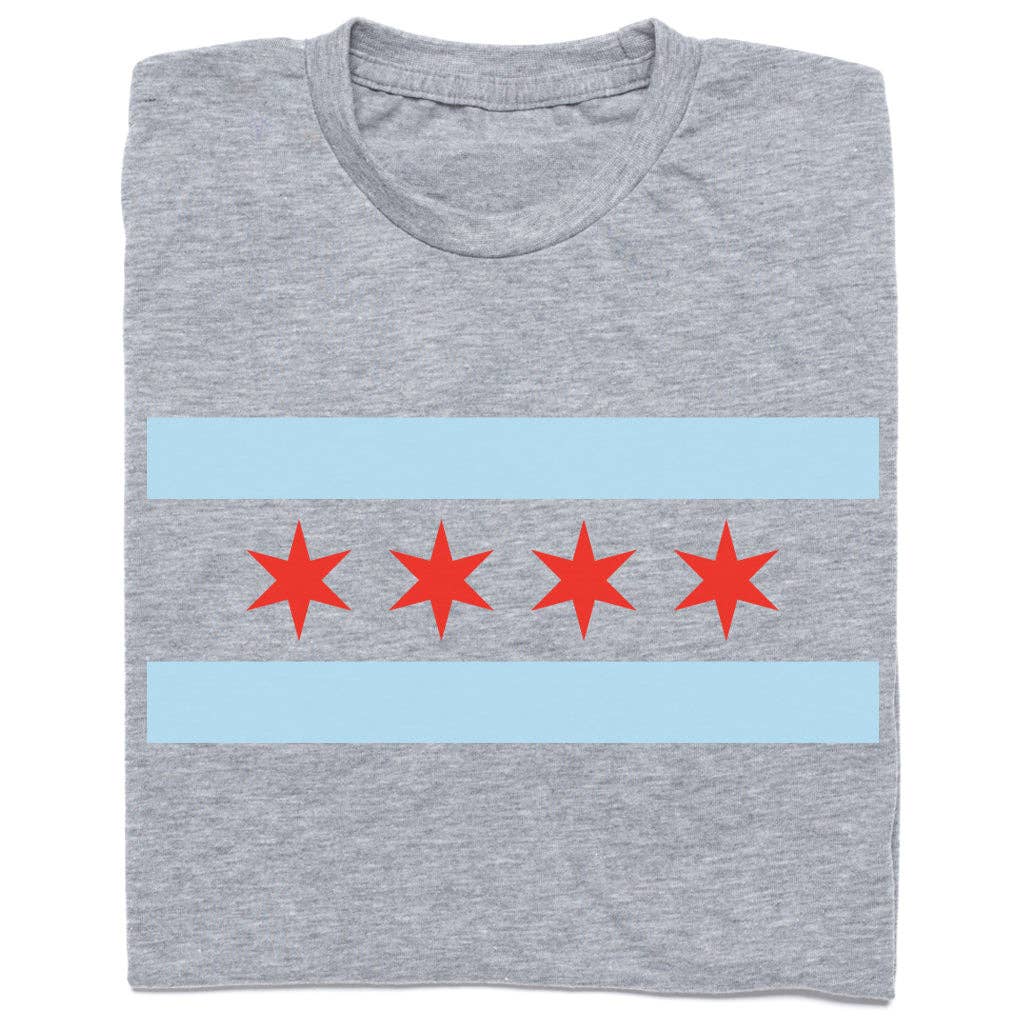 Chicago Flag Stars - Adult & Kids T-Shirts, Sweatshirts & Hoodies apparel design preview 1
