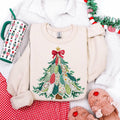 Patterned Patchwork Christmas Tree - Adult & Kids T-Shirts, Sweatshirts & Hoodies apparel design preview 1