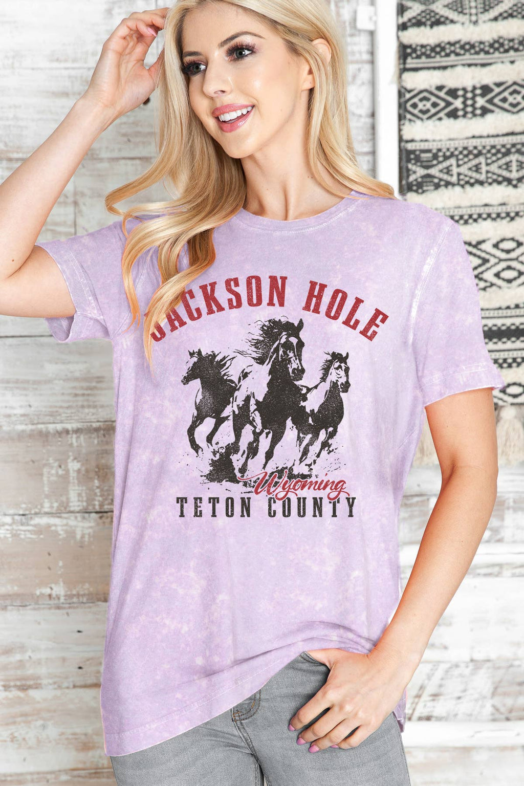 Women Horse Graphic Print Mineral Wash Top - Adult & Kids T-Shirts, Sweatshirts & Hoodies apparel design preview 1