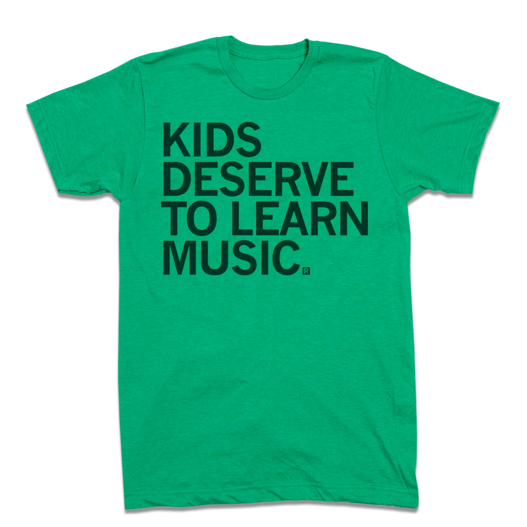 Kids Deserve To Learn Music - Adult & Kids T-Shirts, Sweatshirts & Hoodies apparel design preview 1
