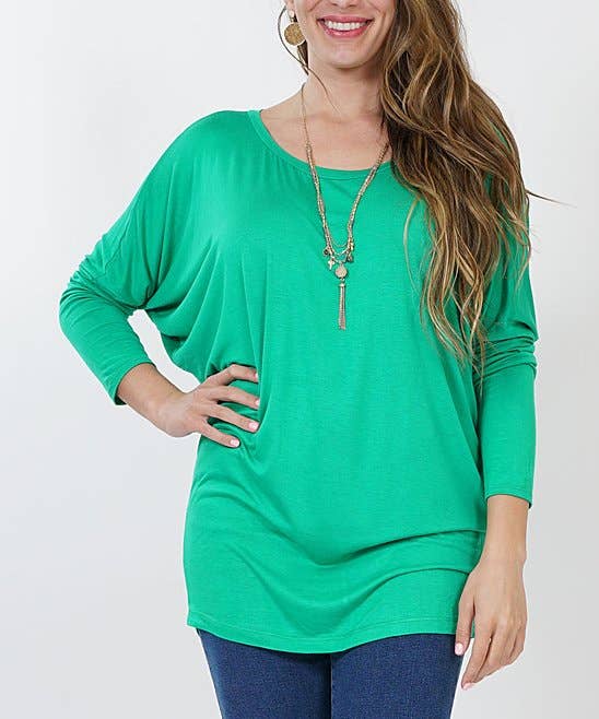 SI-6187 Plus Size Dolman Tunic - Adult & Kids T-Shirts, Sweatshirts & Hoodies apparel design preview 1