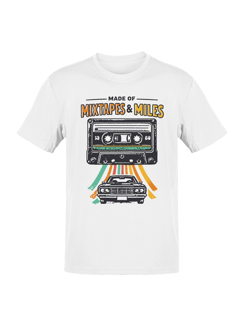 Roadtrip USA Vintage Vibes: Mixtape Miles Men's - Adult & Kids T-Shirts, Sweatshirts & Hoodies apparel design preview 1