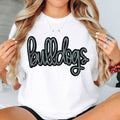 Bulldogs Sequin Patch White Everyday - Adult & Kids T-Shirts, Sweatshirts & Hoodies apparel design preview 1