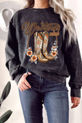 Western Club Boots Mineral Graphic Terry - Adult & Kids T-Shirts, Sweatshirts & Hoodies apparel design preview 1