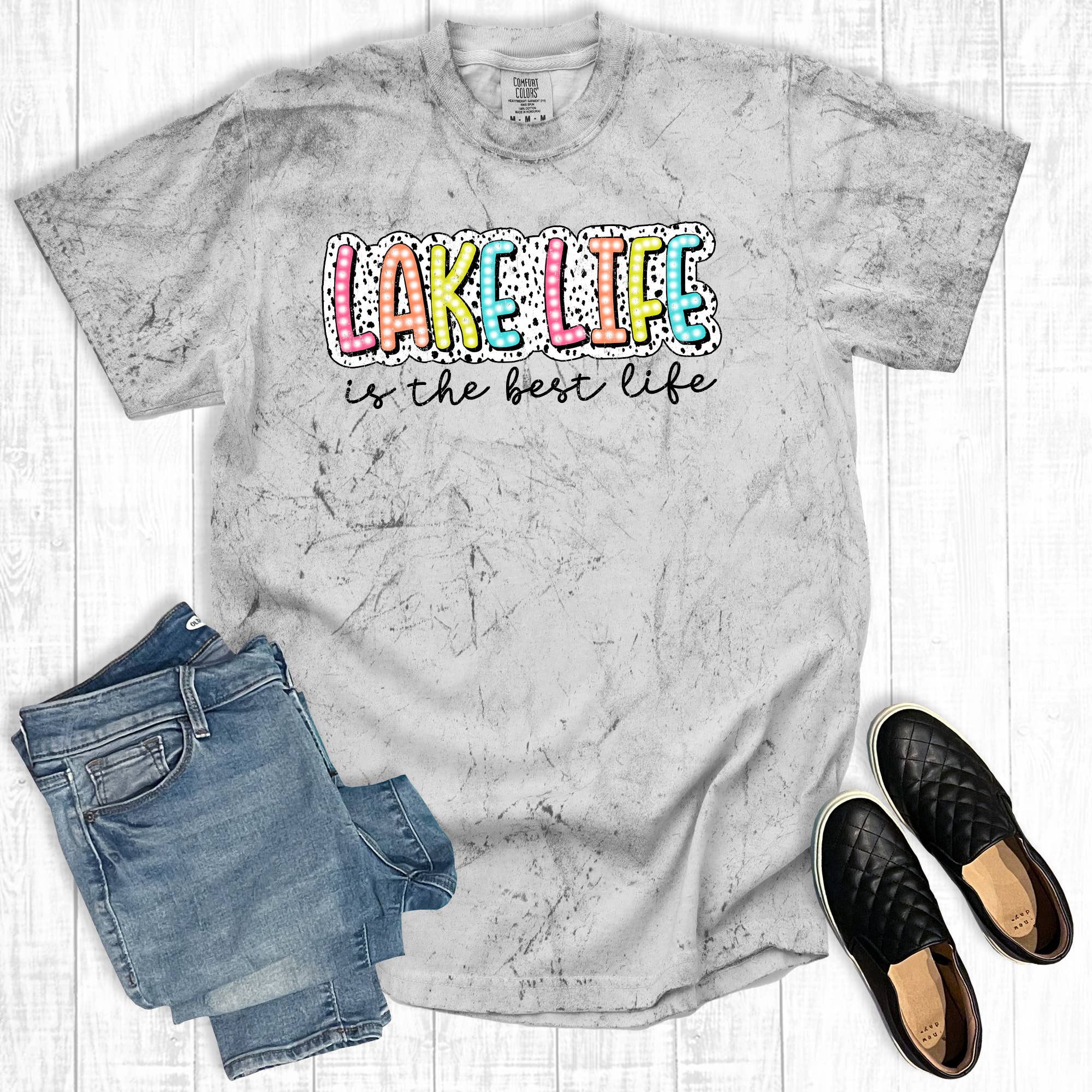 Summer Vacation Lake Life Is the Best Comfort Colors - Adult & Kids T-Shirts, Sweatshirts & Hoodies apparel design preview 1