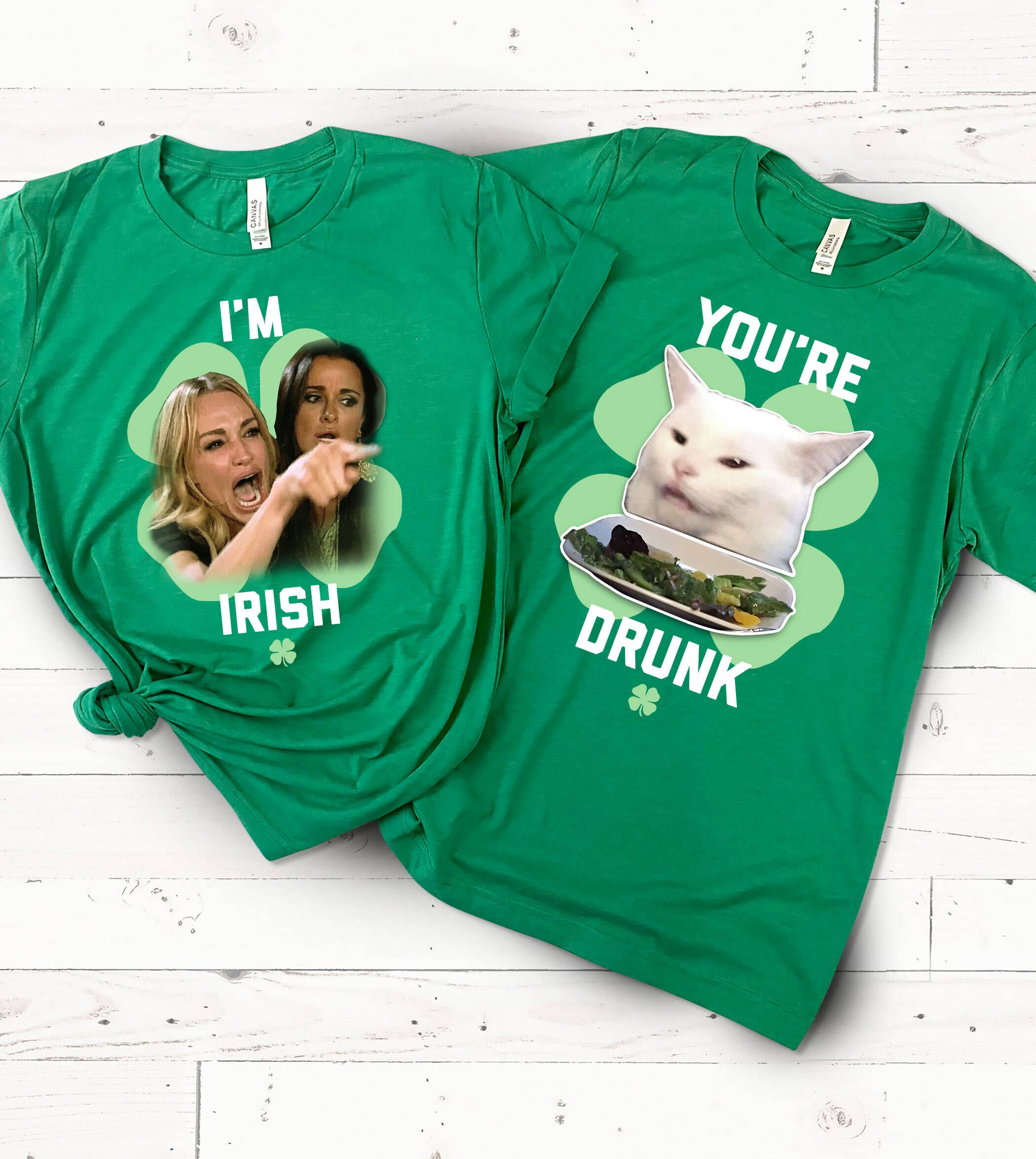 I'm Irish, You're Drunk Meme St Patrick's Day - Adult & Kids T-Shirts, Sweatshirts & Hoodies apparel design preview 1