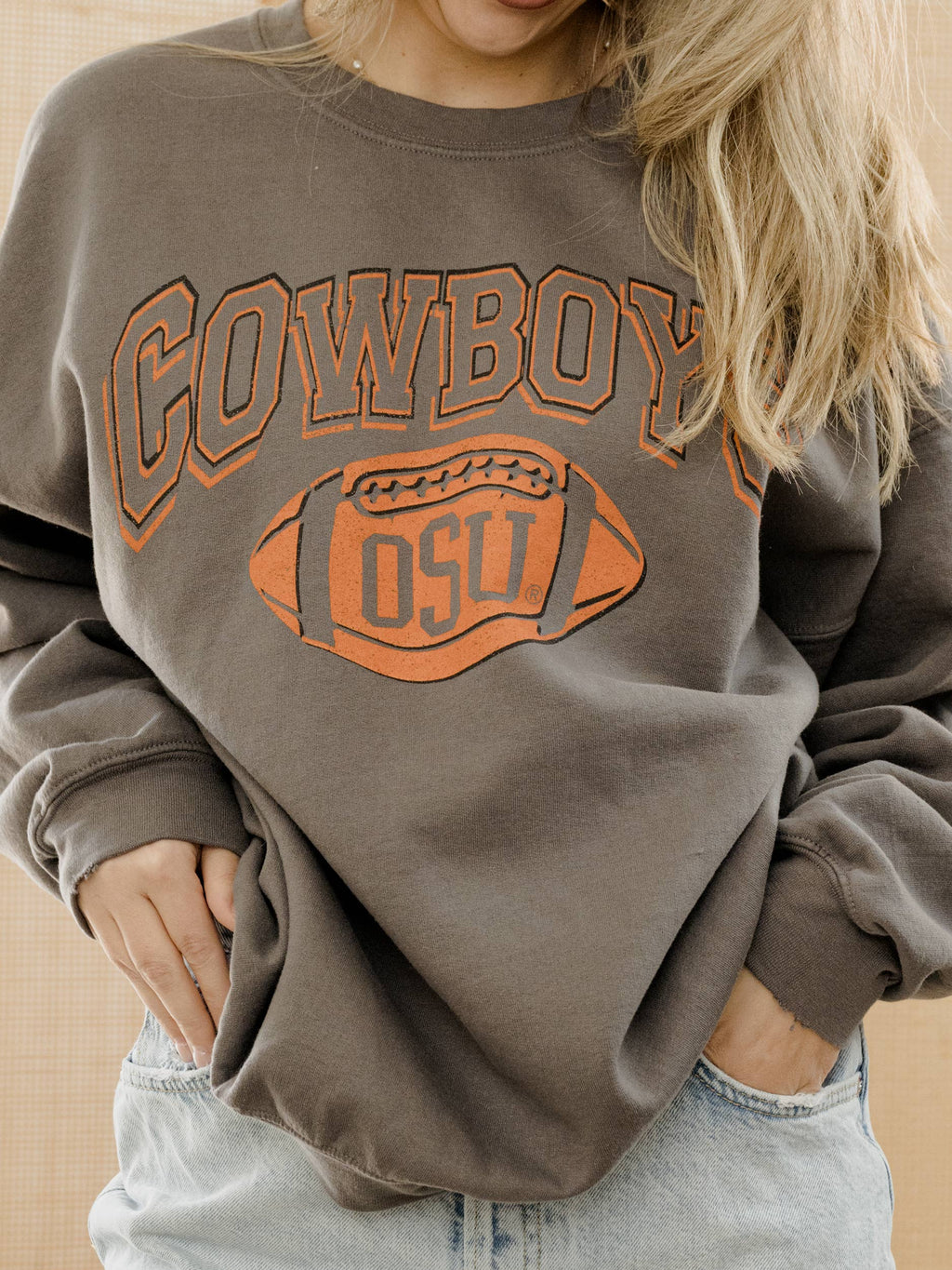 Osu Cowboys Wonka Football Charcoal Thrifted - Adult & Kids T-Shirts, Sweatshirts & Hoodies apparel design preview 1
