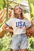 USA Est 1776 Ringer Graphic - Adult & Kids T-Shirts, Sweatshirts & Hoodies apparel design preview 1