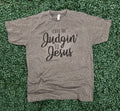Leave the Judgin' To Jesus On Tultex Heather Brown - Adult & Kids T-Shirts, Sweatshirts & Hoodies apparel design preview 1