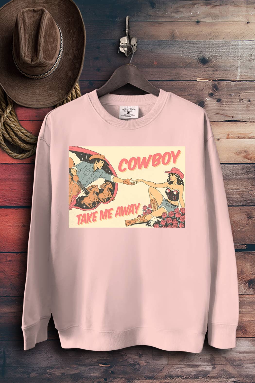 Cowboy Take Me Away - Adult & Kids T-Shirts, Sweatshirts & Hoodies apparel design preview 1