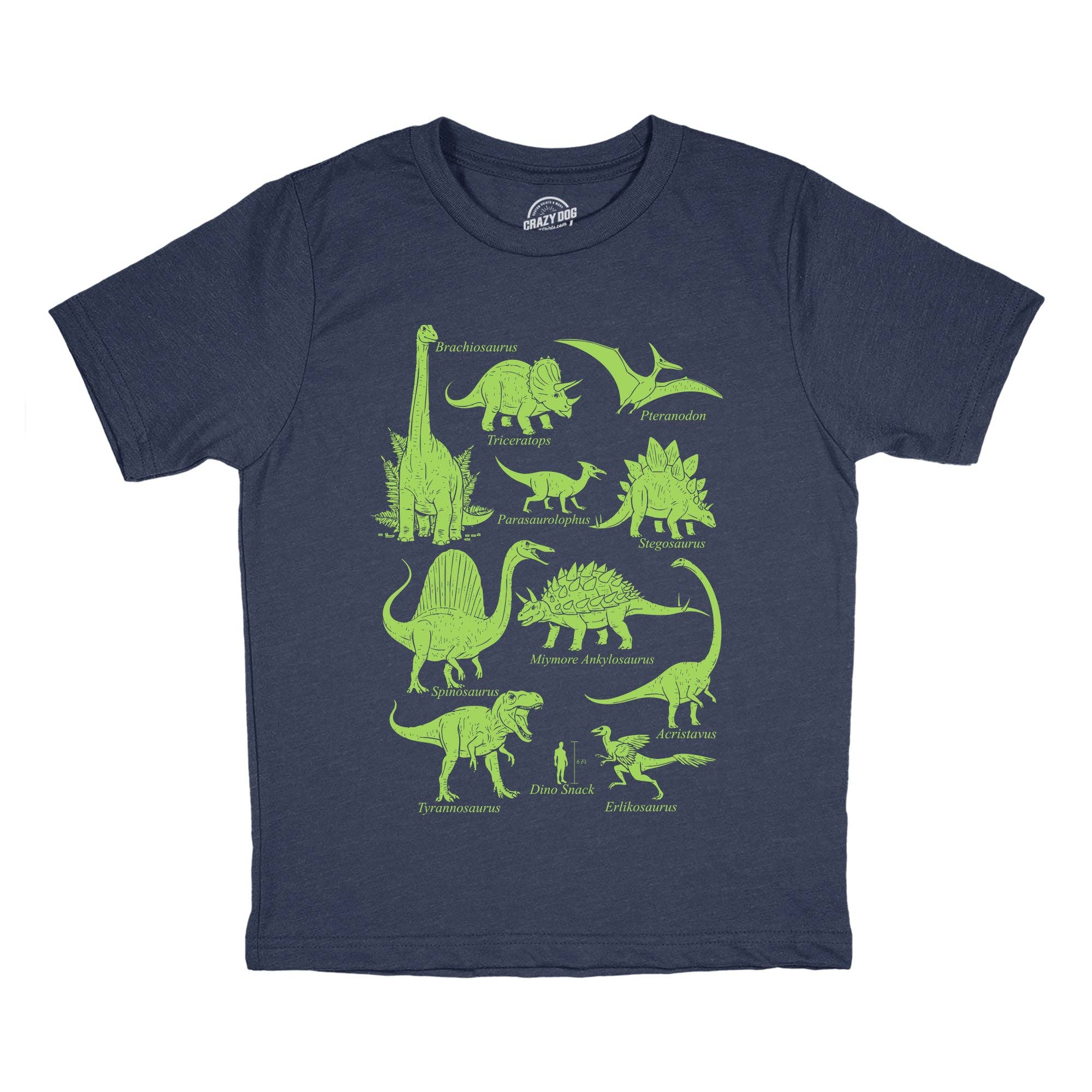 Dinosaurs and Human Dino Snack - Adult & Kids T-Shirts, Sweatshirts & Hoodies apparel design preview 1