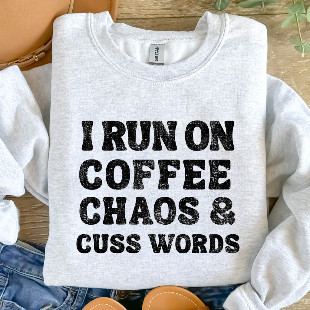 Chaos and Cuss Words Graphic - Adult & Kids T-Shirts, Sweatshirts & Hoodies apparel design preview 1