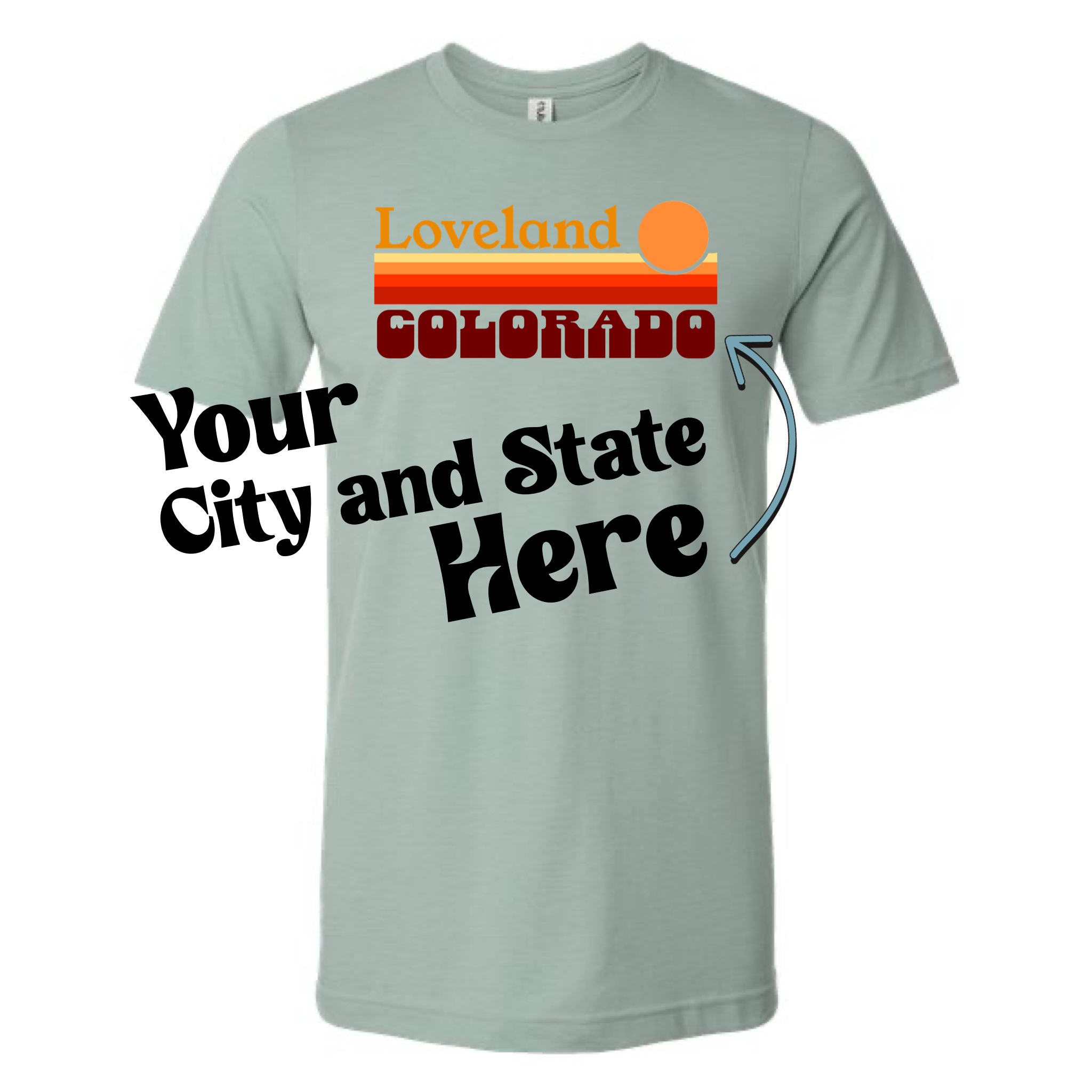 Your Destination Retro Sunset Vintage Style - Adult & Kids T-Shirts, Sweatshirts & Hoodies apparel design preview 1