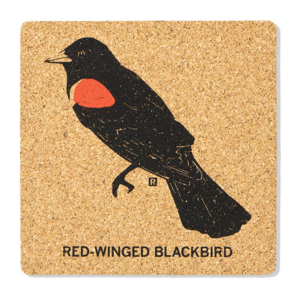 Redwing Blackbird Cork Coaster - Adult & Kids T-Shirts, Sweatshirts & Hoodies apparel design preview 1