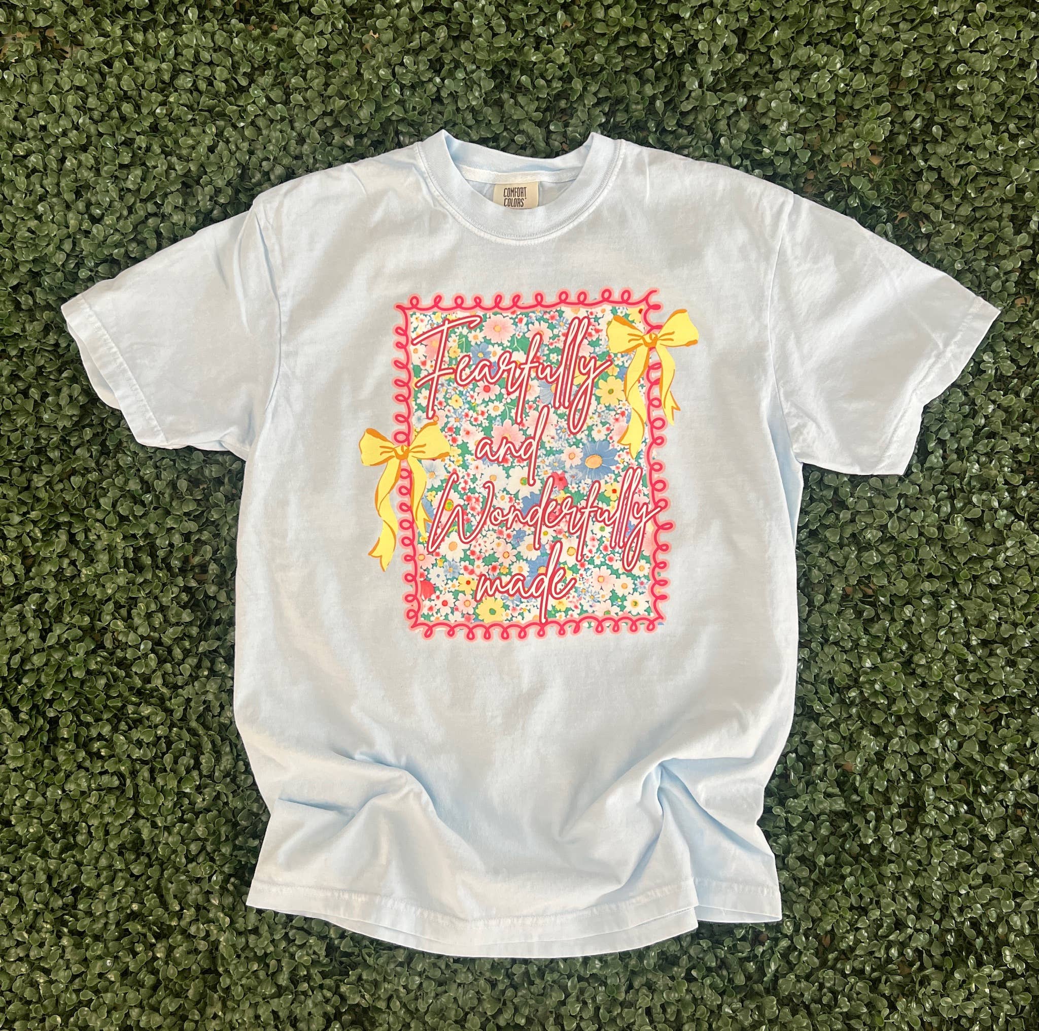 Fearfully and Wonderfully Made On Comfort Colors - Adult & Kids T-Shirts, Sweatshirts & Hoodies apparel design preview 1