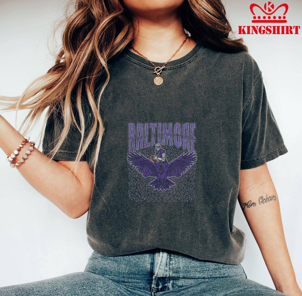 Baltimore Night Ravens Dominate the Skies - Adult & Kids T-Shirts, Sweatshirts & Hoodies apparel design preview 1