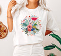 Chic Folk Flowers Botanical - Adult & Kids T-Shirts, Sweatshirts & Hoodies apparel design preview 1