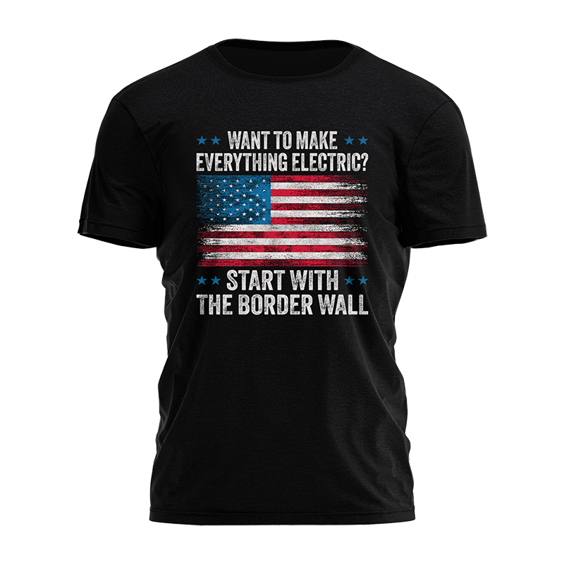 Electric Border Wall 1676 - Adult & Kids T-Shirts, Sweatshirts & Hoodies apparel design preview 1