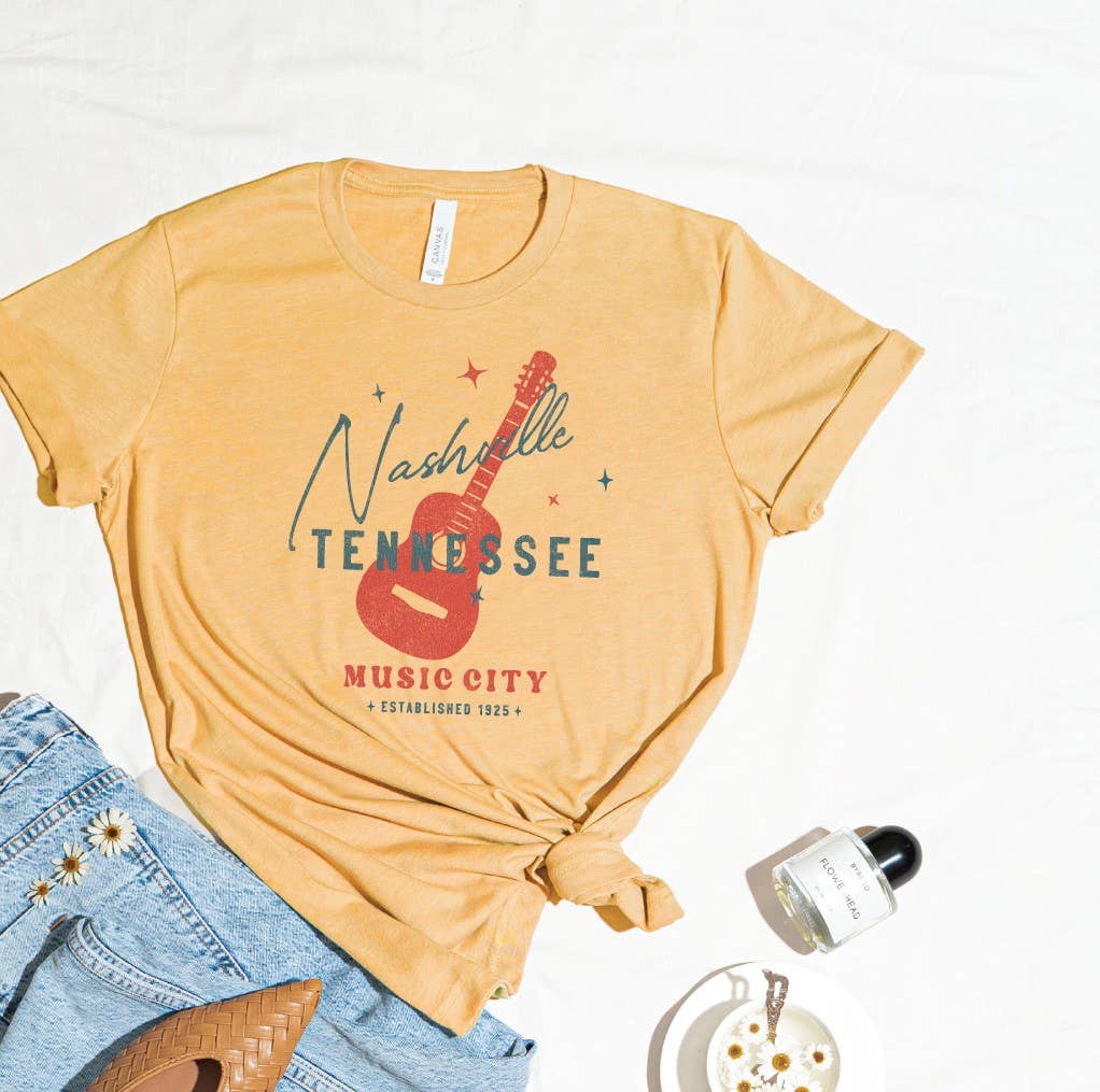 Nashville Tennessee Music City Graphic - Adult & Kids T-Shirts, Sweatshirts & Hoodies apparel design preview 1