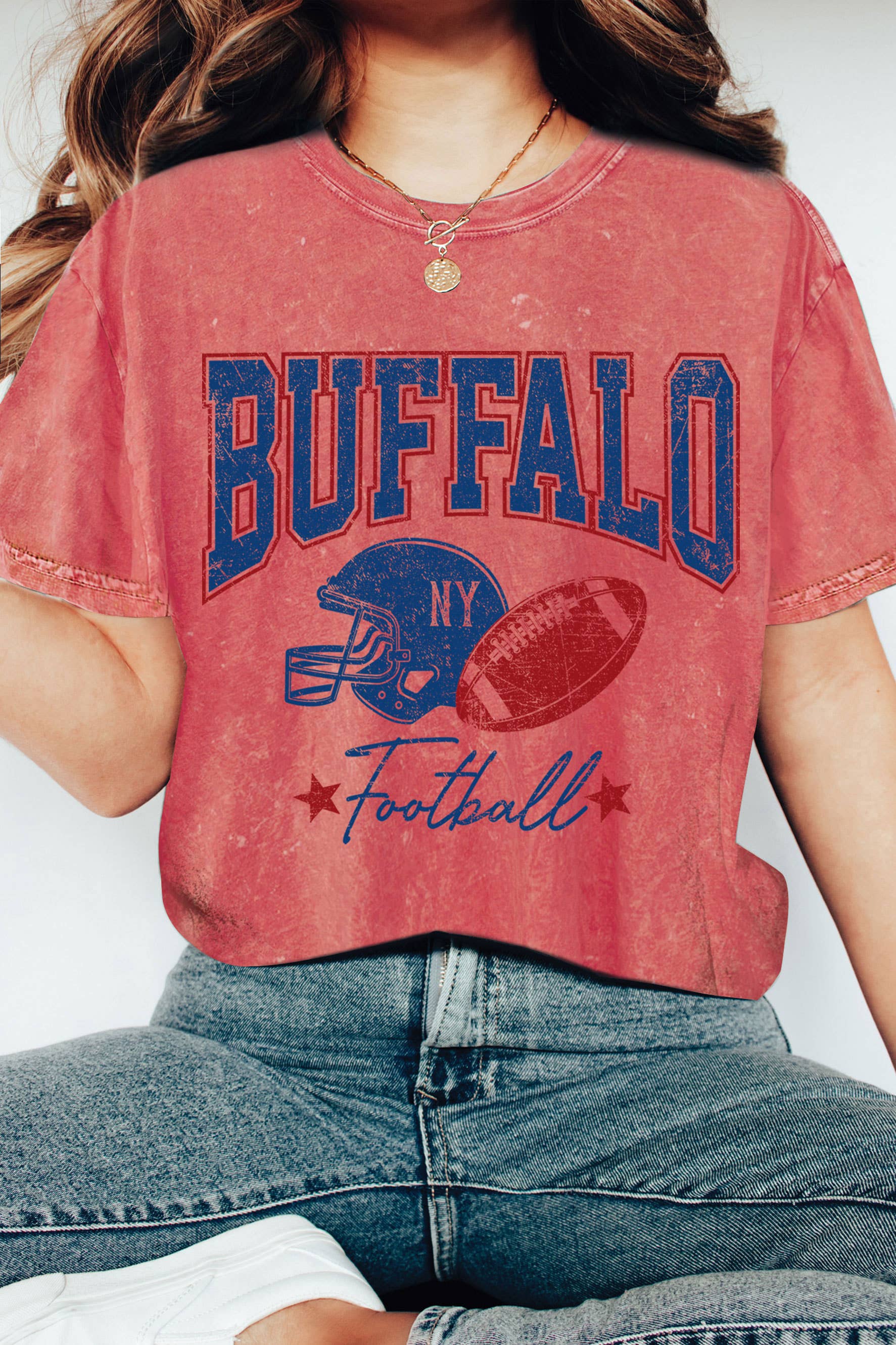 Buffalo Football Mineral Graphic - Adult & Kids T-Shirts, Sweatshirts & Hoodies apparel design preview 1