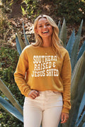 Southern Raised Jesus Saved Graphic - Adult & Kids T-Shirts, Sweatshirts & Hoodies apparel design preview 1