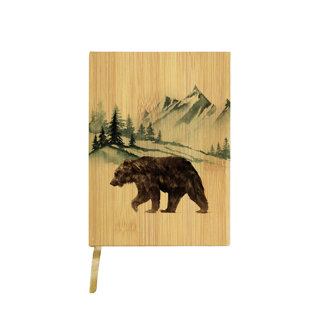 Watercolor Mountain Bear Journal - Adult & Kids T-Shirts, Sweatshirts & Hoodies apparel design preview 1