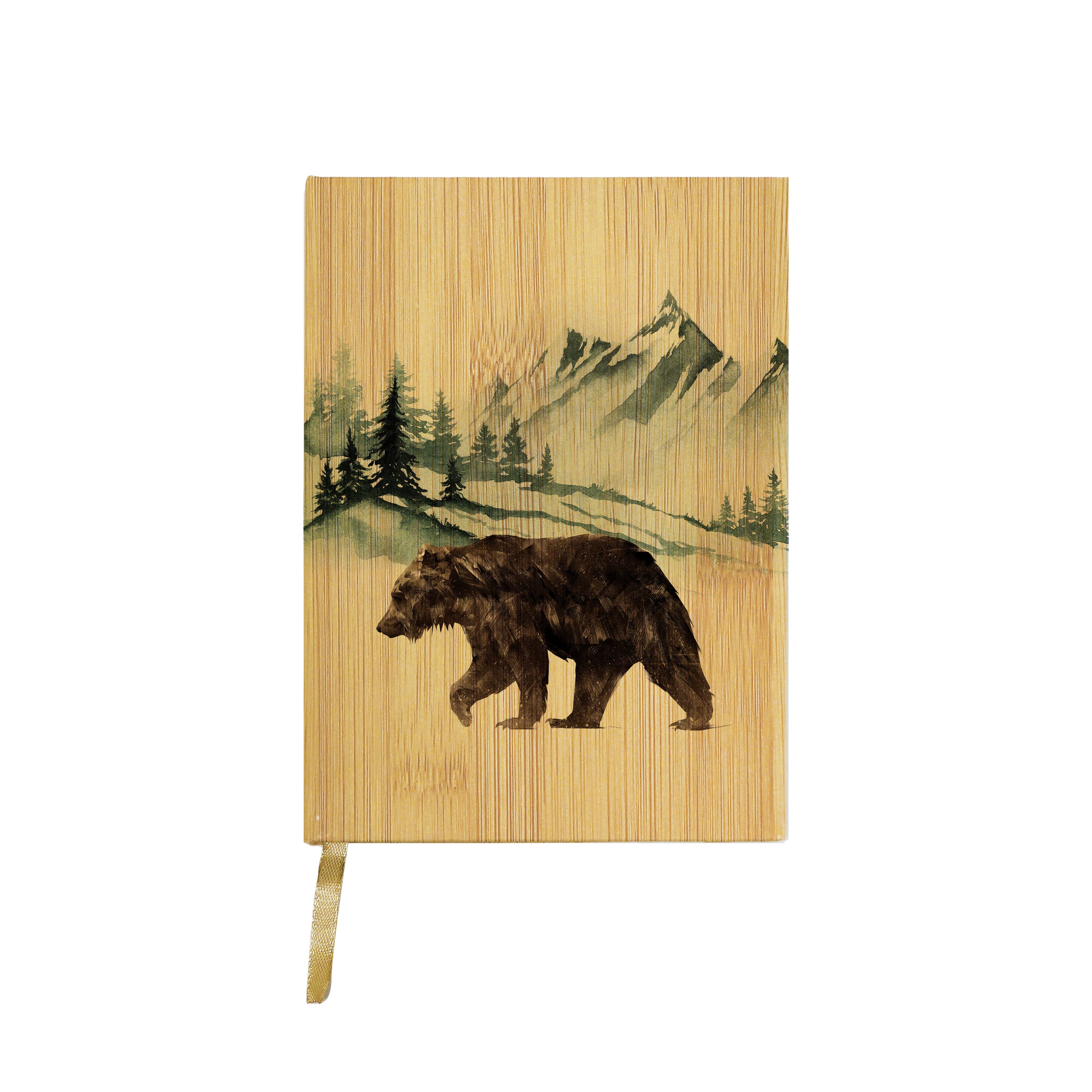Watercolor Mountain Bear Journal - Adult & Kids T-Shirts, Sweatshirts & Hoodies apparel design preview 1