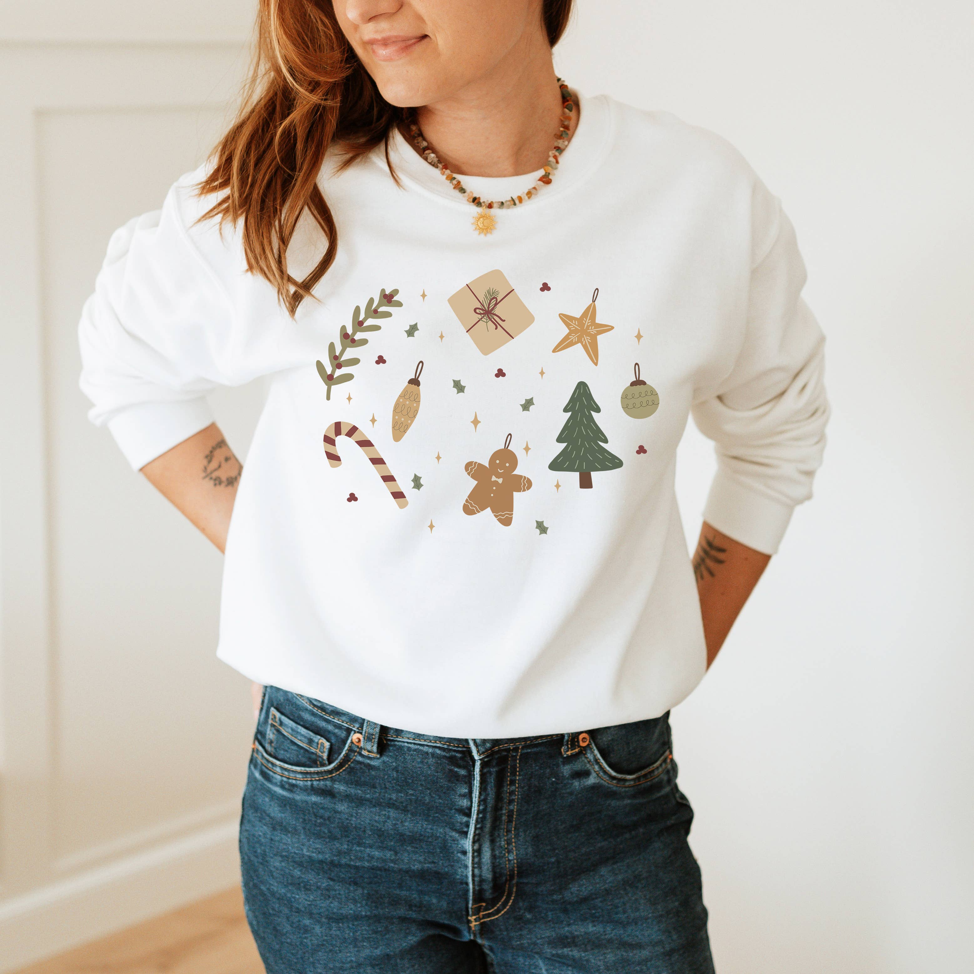 Christmas Crewneck Sizes S-2XL - Adult & Kids T-Shirts, Sweatshirts & Hoodies apparel design preview 1