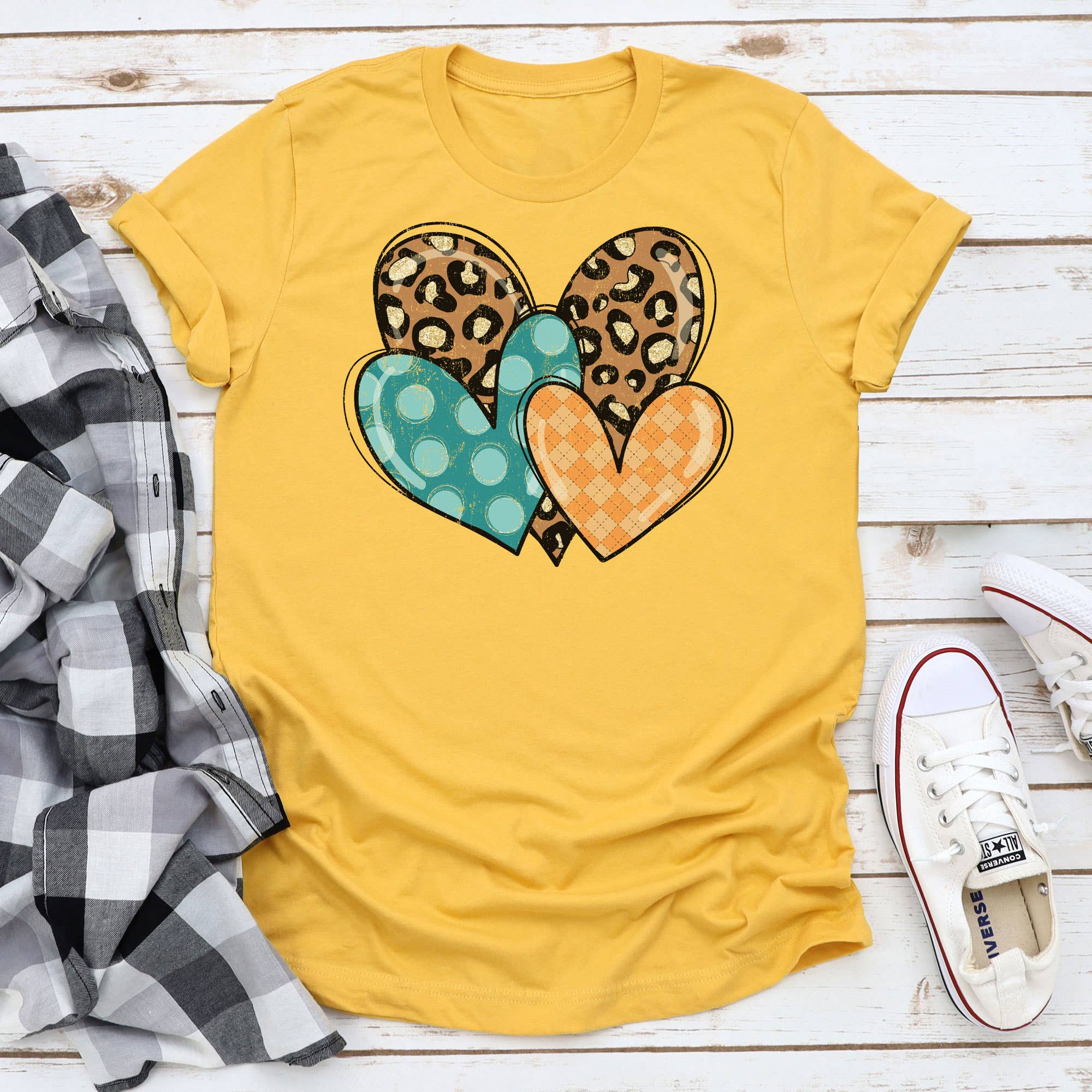 Fall Hearts - Adult & Kids T-Shirts, Sweatshirts & Hoodies apparel design preview 1