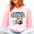 All Booked For Valentine's Day, Reading Booktok - Adult & Kids T-Shirts, Sweatshirts & Hoodies apparel design preview 1